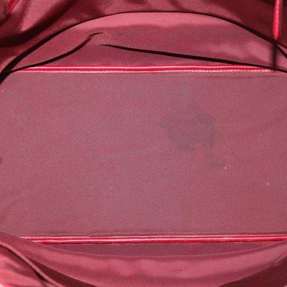 Christian Dior Lady Dior Canage Tote Bag Coated Canvas Red Auth bs4684 - Picture 10 of 16